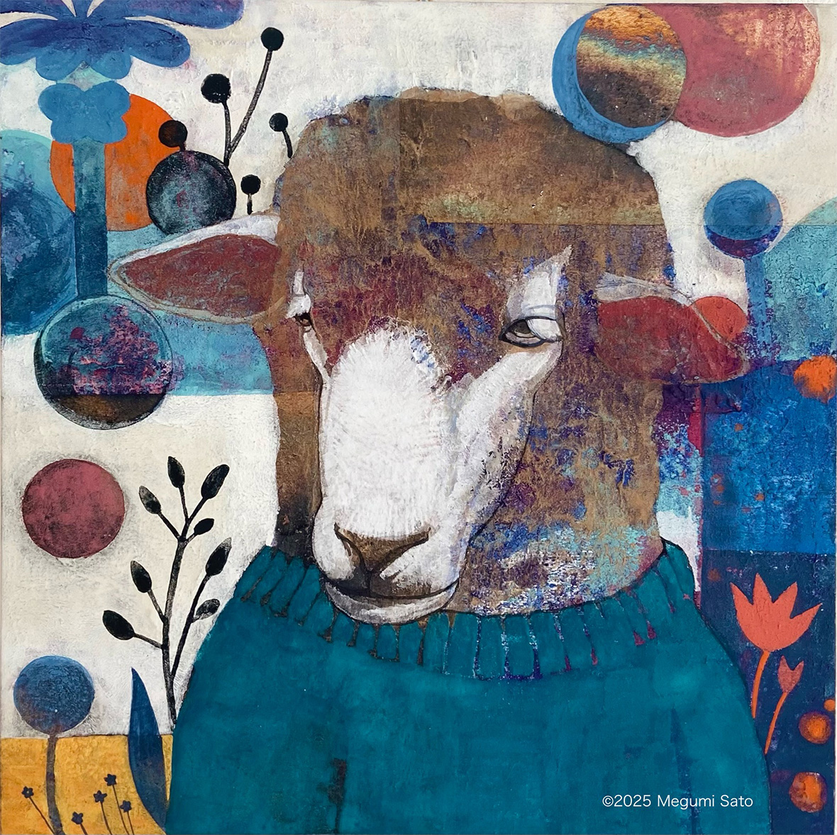 かさねあそび - Animals in Layers - 佐藤芽実日本画展　イメージ3