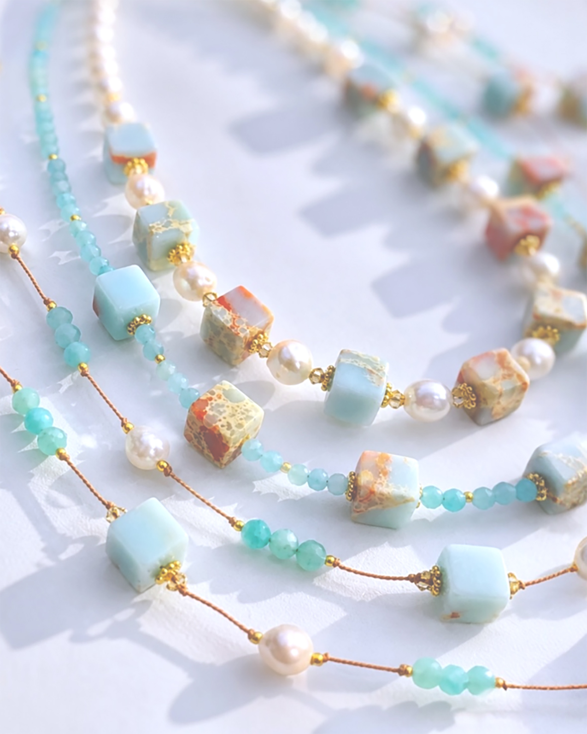R e v e『夏の光を集めて』〜夏の天然石とパール のアクセサリー展～